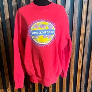 Aime Leon Dore Vibrant Red Market Crewneck Sweater